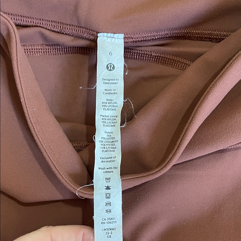 lululemon athletica Rust/Brown High-Rise Leggings - Picture 2 of 6